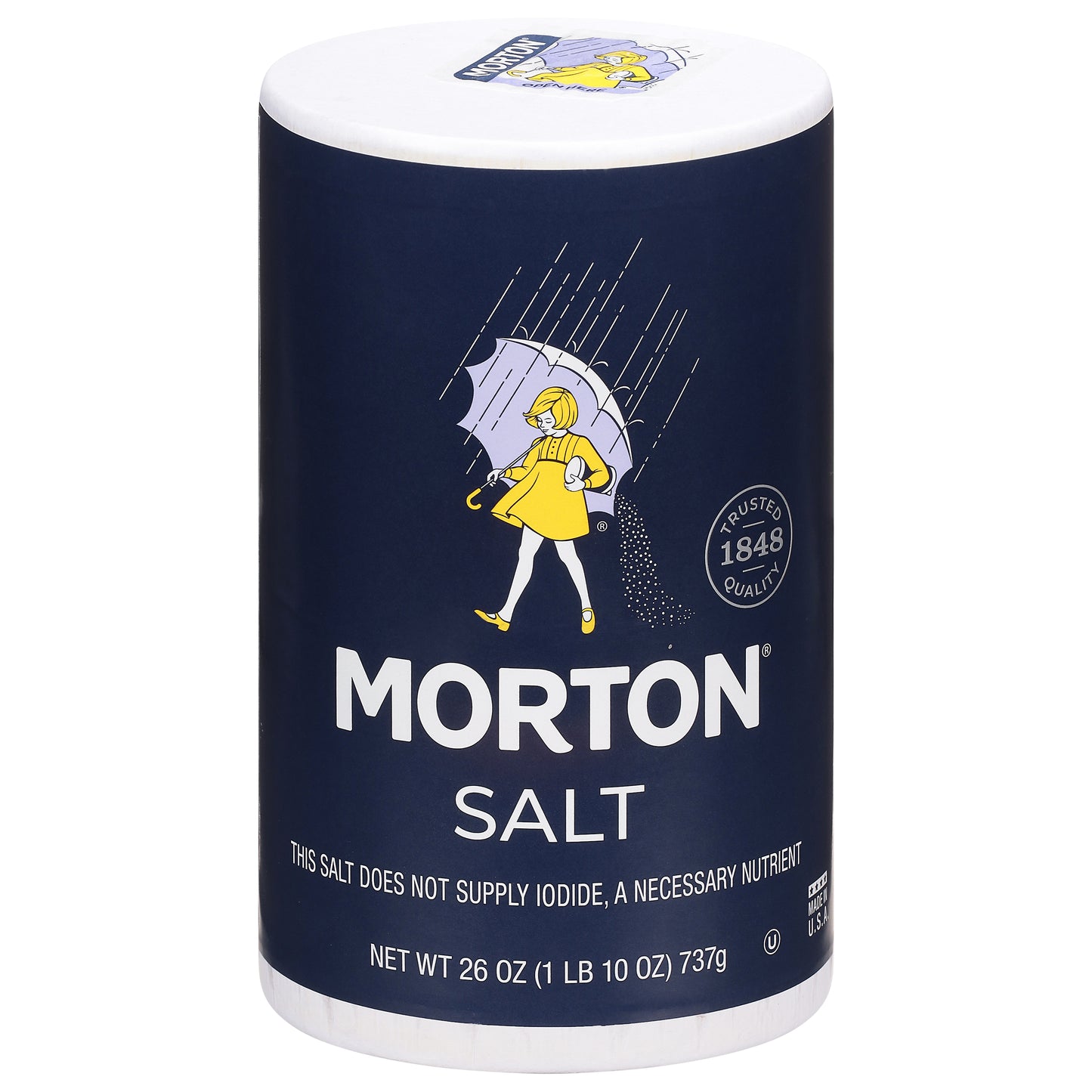 Mortons Salt Plain 26 oz (Pack Of 24)