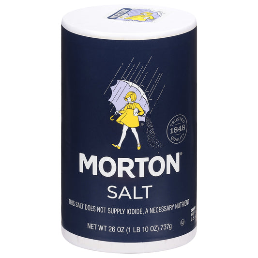 Mortons Salt Plain 26 oz (Pack Of 24)