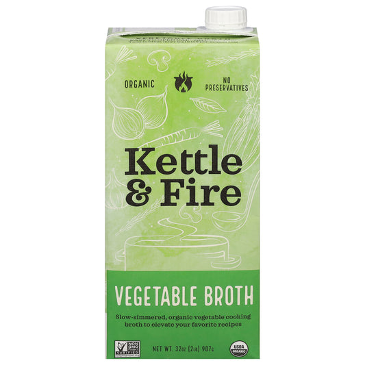 Kettle And Fire Broth Vegetable Cooking 32 oz (Pack Of 6)