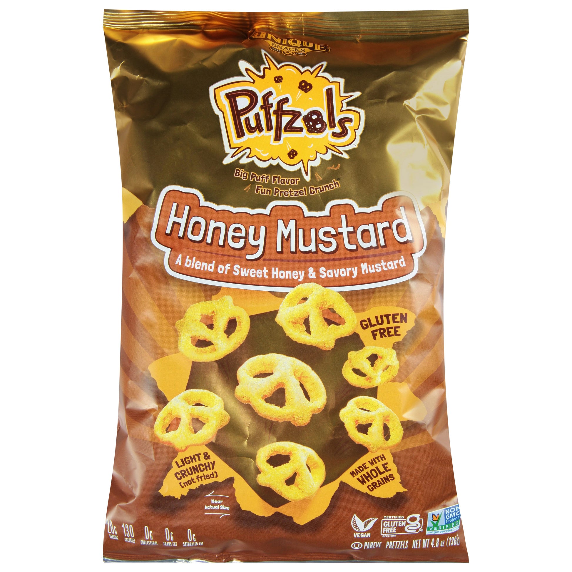 Unique Puffzels Mustard Honey 4.8 oz (Pack of 6)