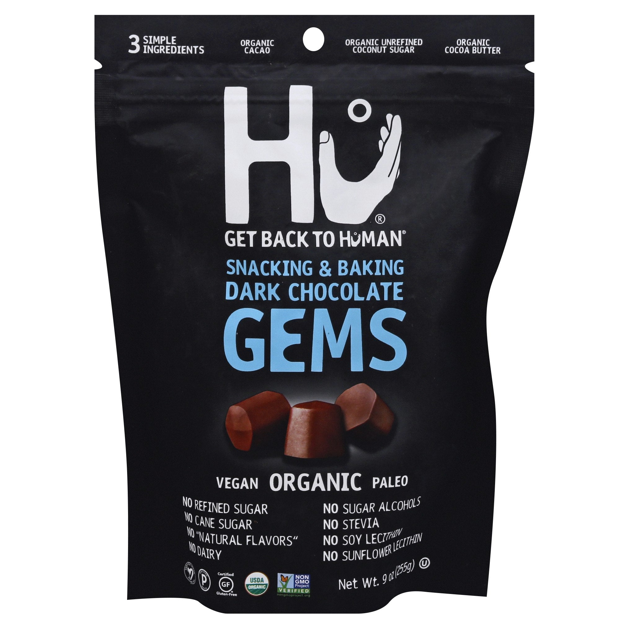 Hu Chocolate Dark Snack Gems