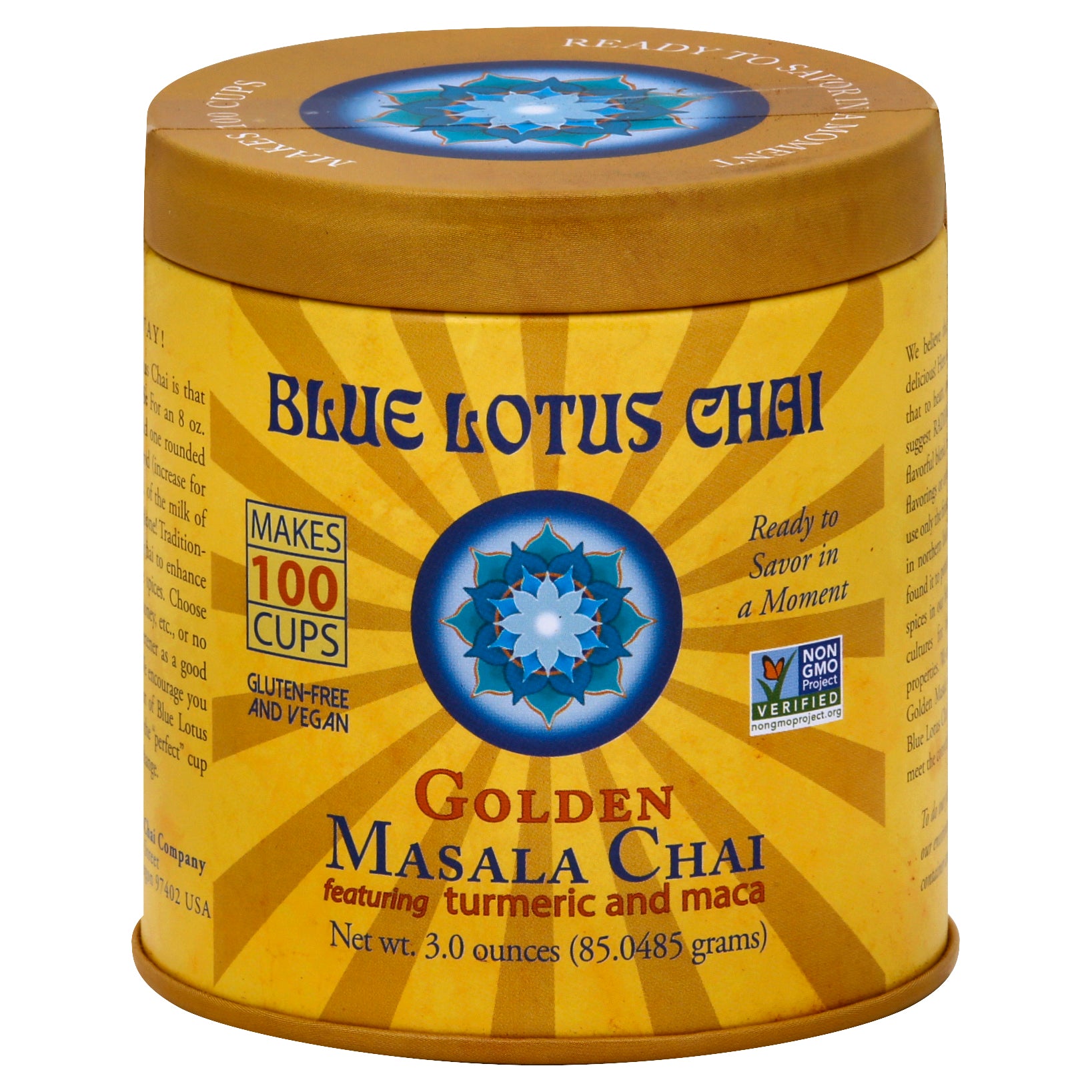Blue Lotus Chai Chai Masala Golden 3 oz (Pack Of 6)