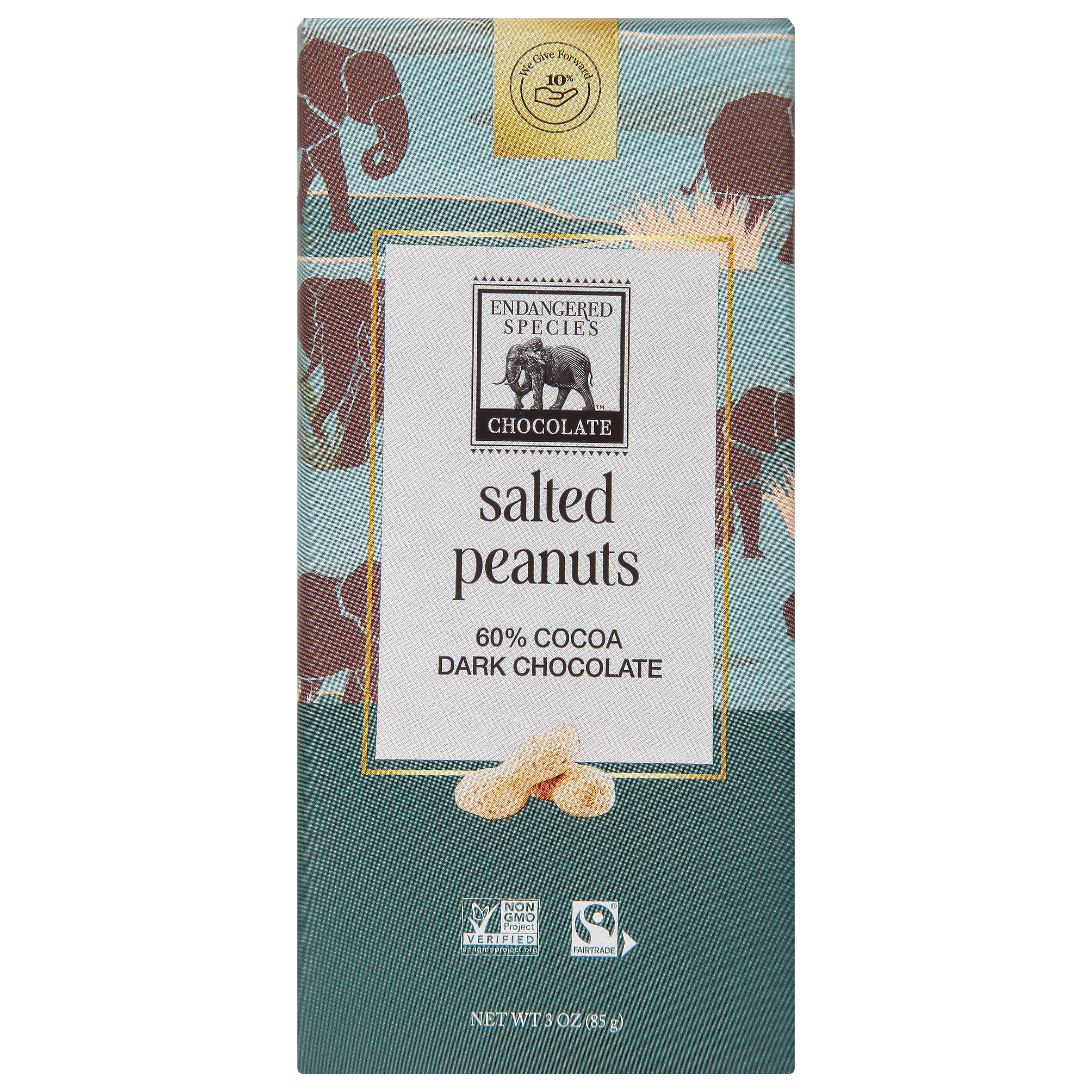 Endangered Species Chocolate Dark W Peanuts