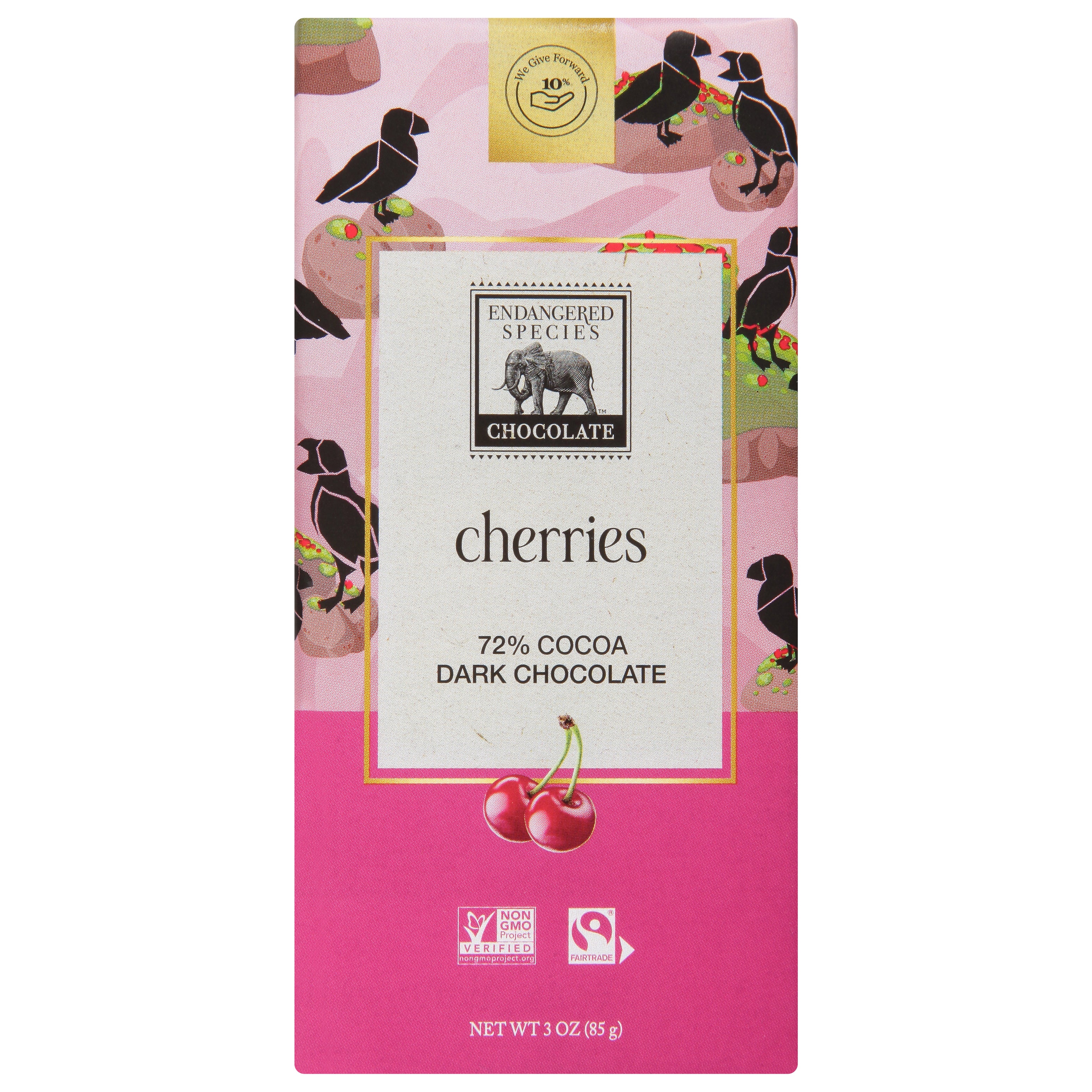 Endangered Species Chocolate Bar Dark Cherries