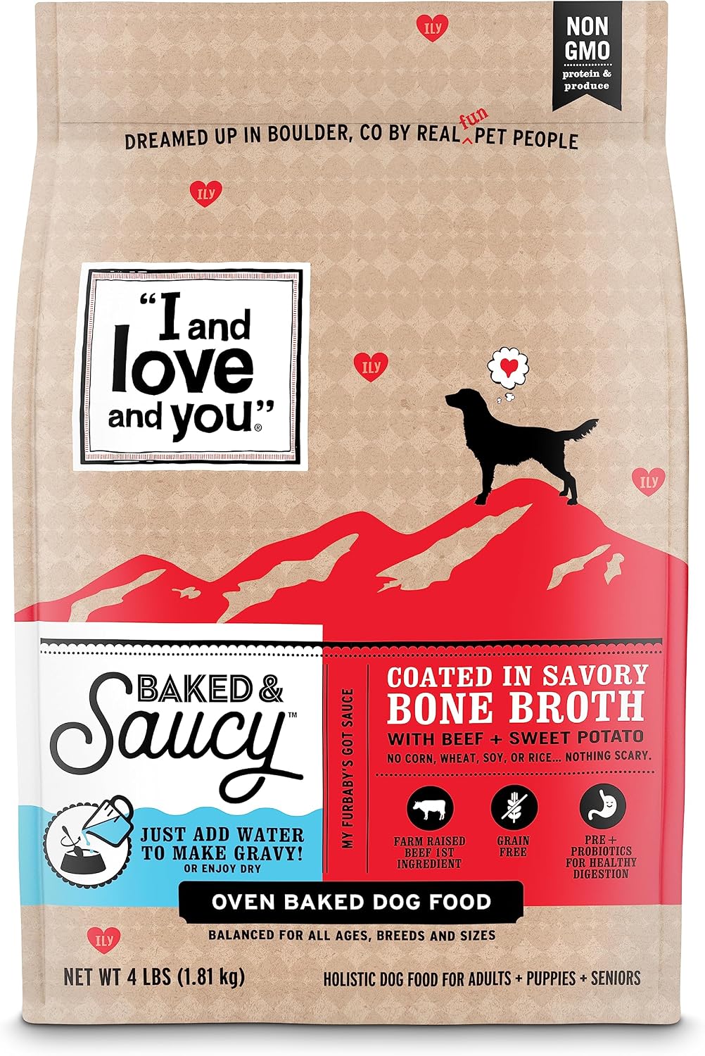 I&Love&You Dog Food Baked & Saucy Sweet Potato Beef