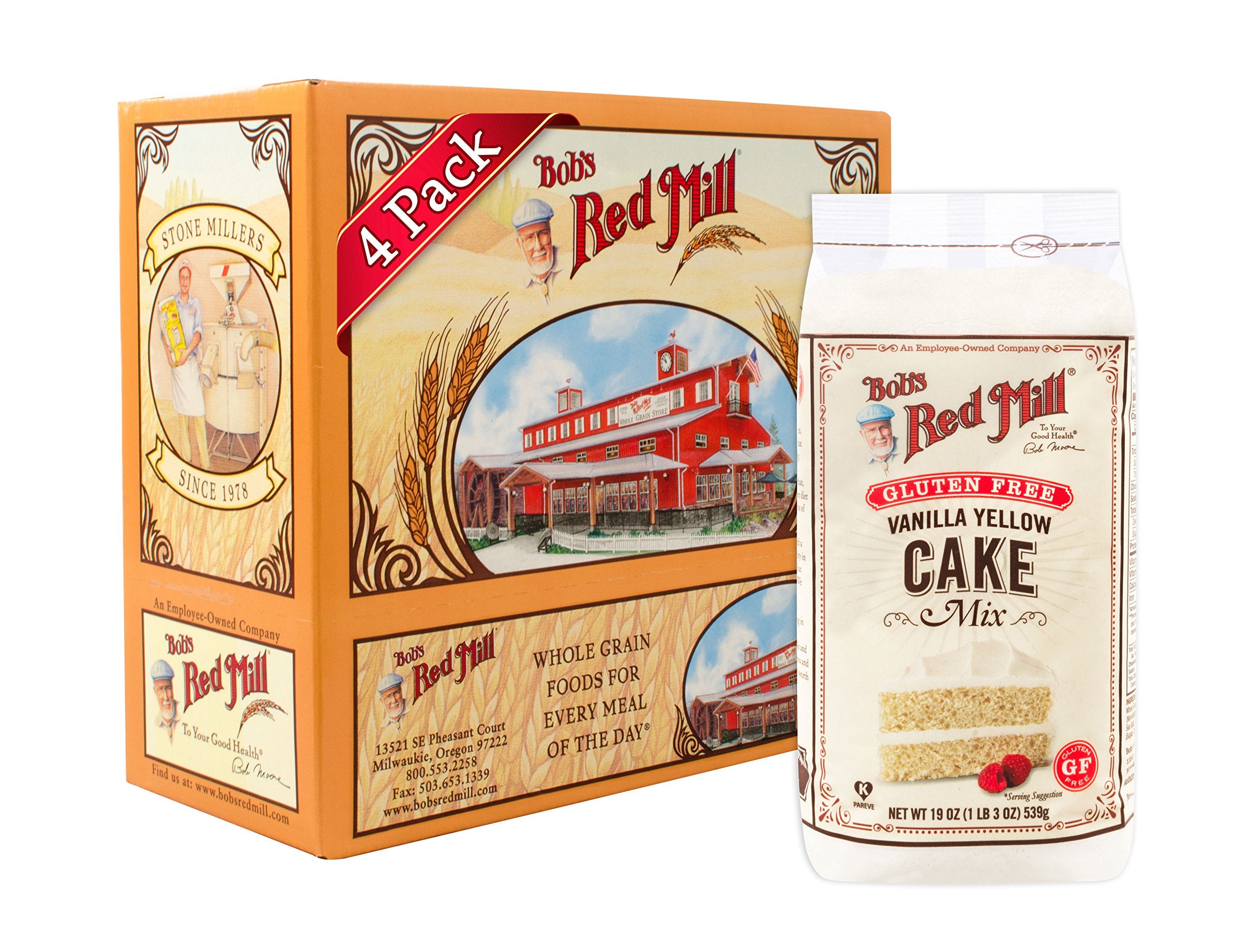BOBS RED MILL (Pack of 12) Bob's Red Mill Vanilla Cake Mix Baking Mix 19 Oz