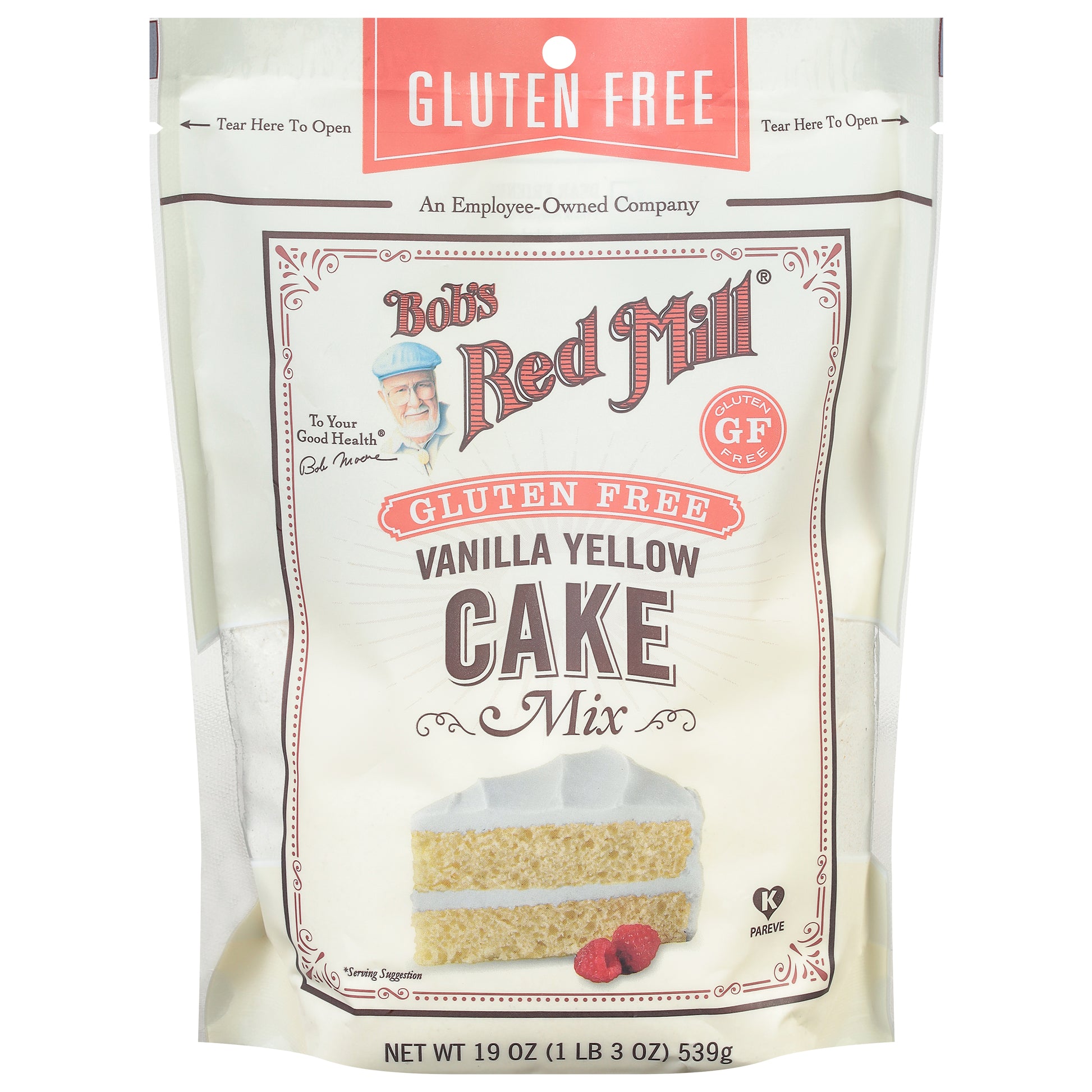 Bobs Red Mill Mix Cake Vanilla 19 oz (Pack Of 4)