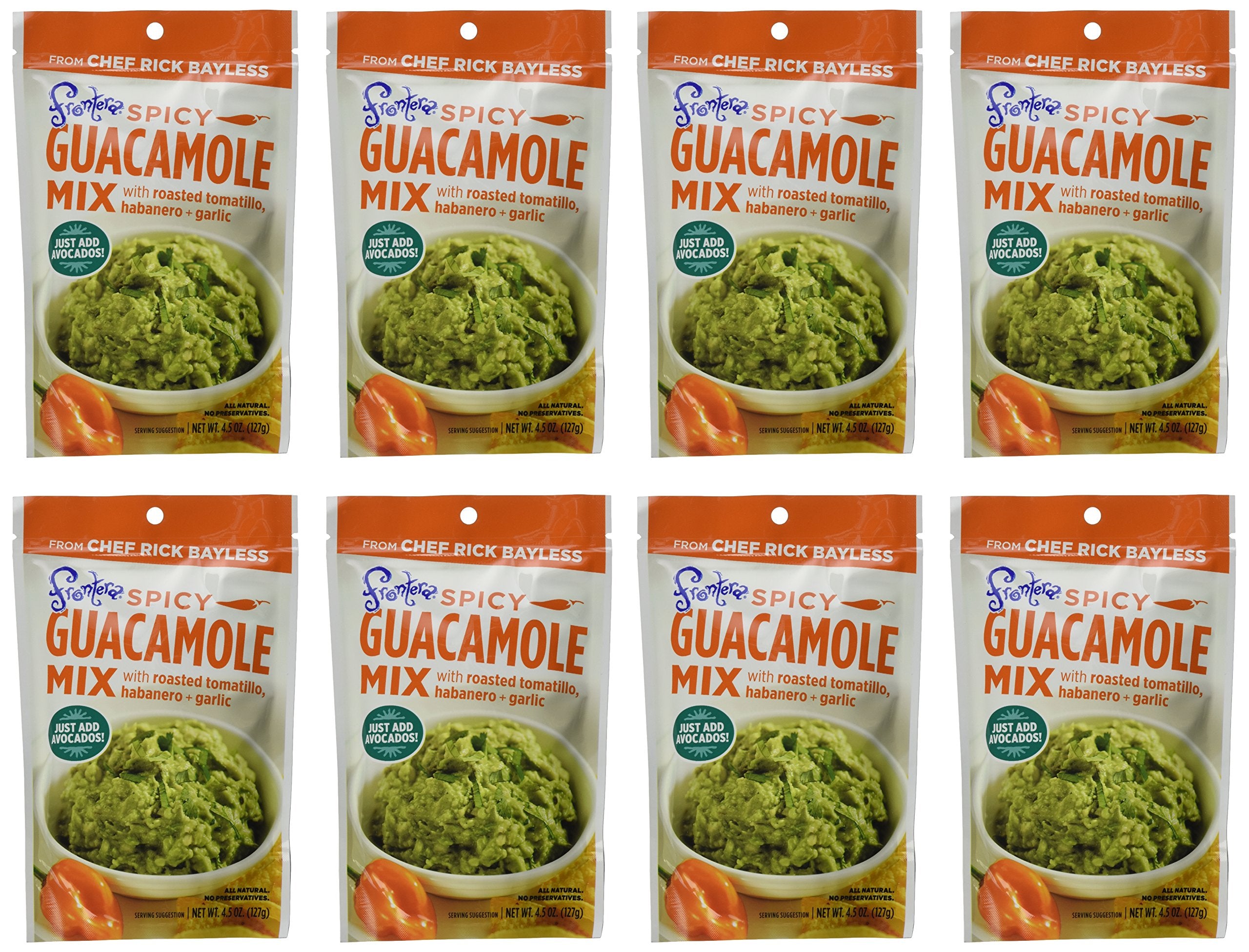 FRONTERA (Pack of 32) Frontera Spicy Guacamole Shelf Stable Dip Pouch 4.5 Oz
