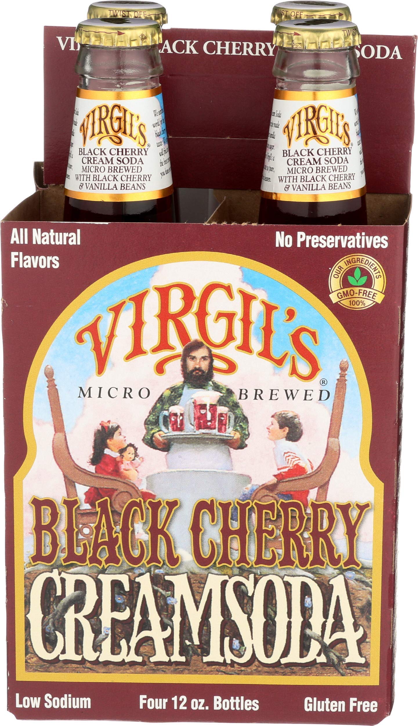 VIRGILS (Pack Of 8) Virgils Soda Black Cherry Cream 48 Fl Oz