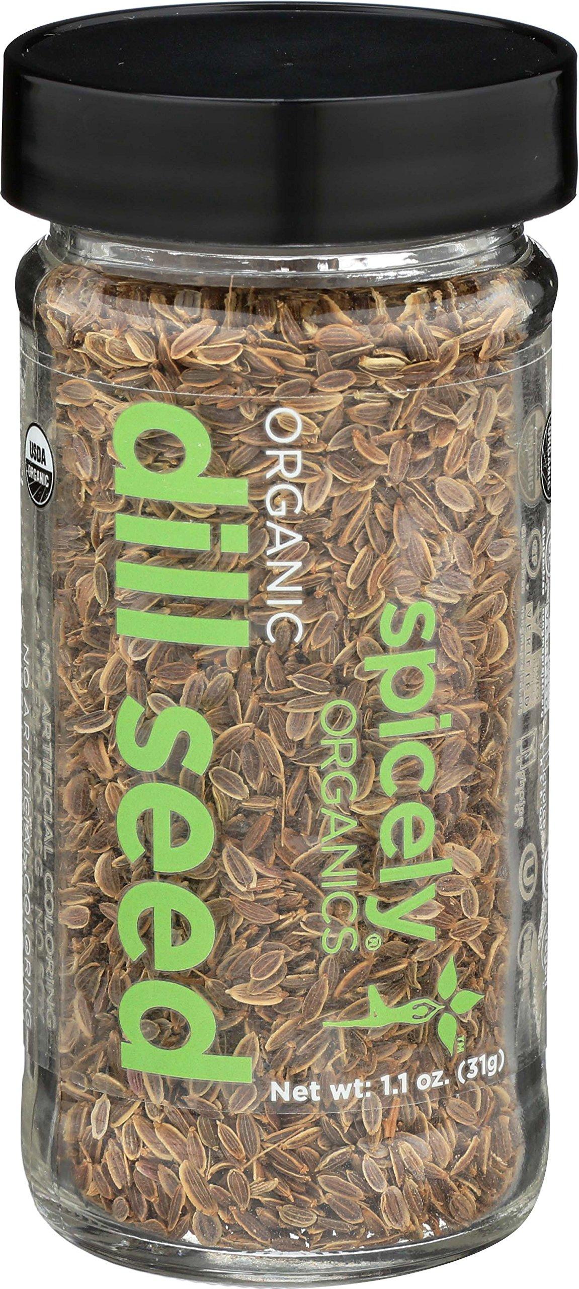 SPICELY ORGANIC (Pack of 6) Spicely Organics Jar Dill Seeds Spice Single 1.1 Oz