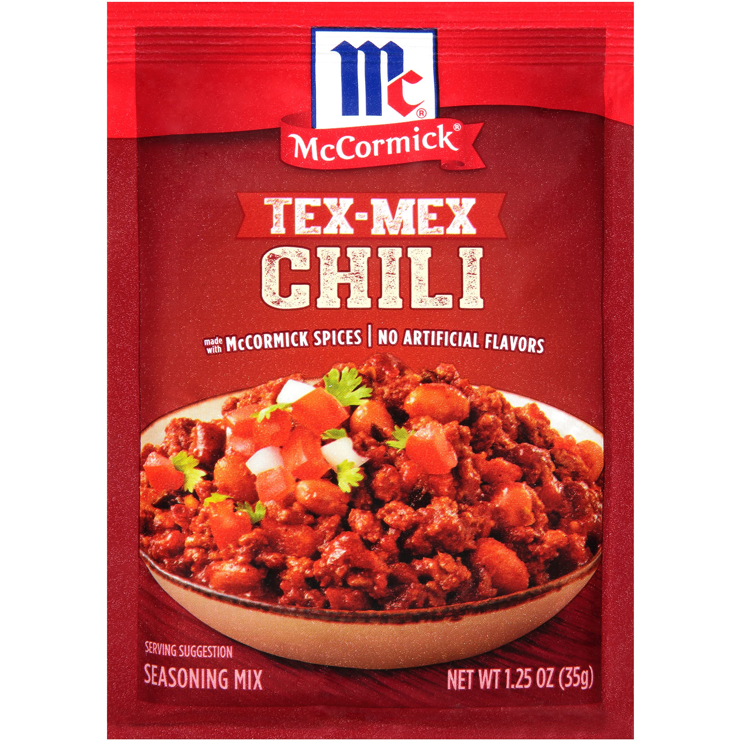 MC CORMICK (Pack of 24) McCormick Chili Tex Mex Seasoning Blend 1.25 Oz