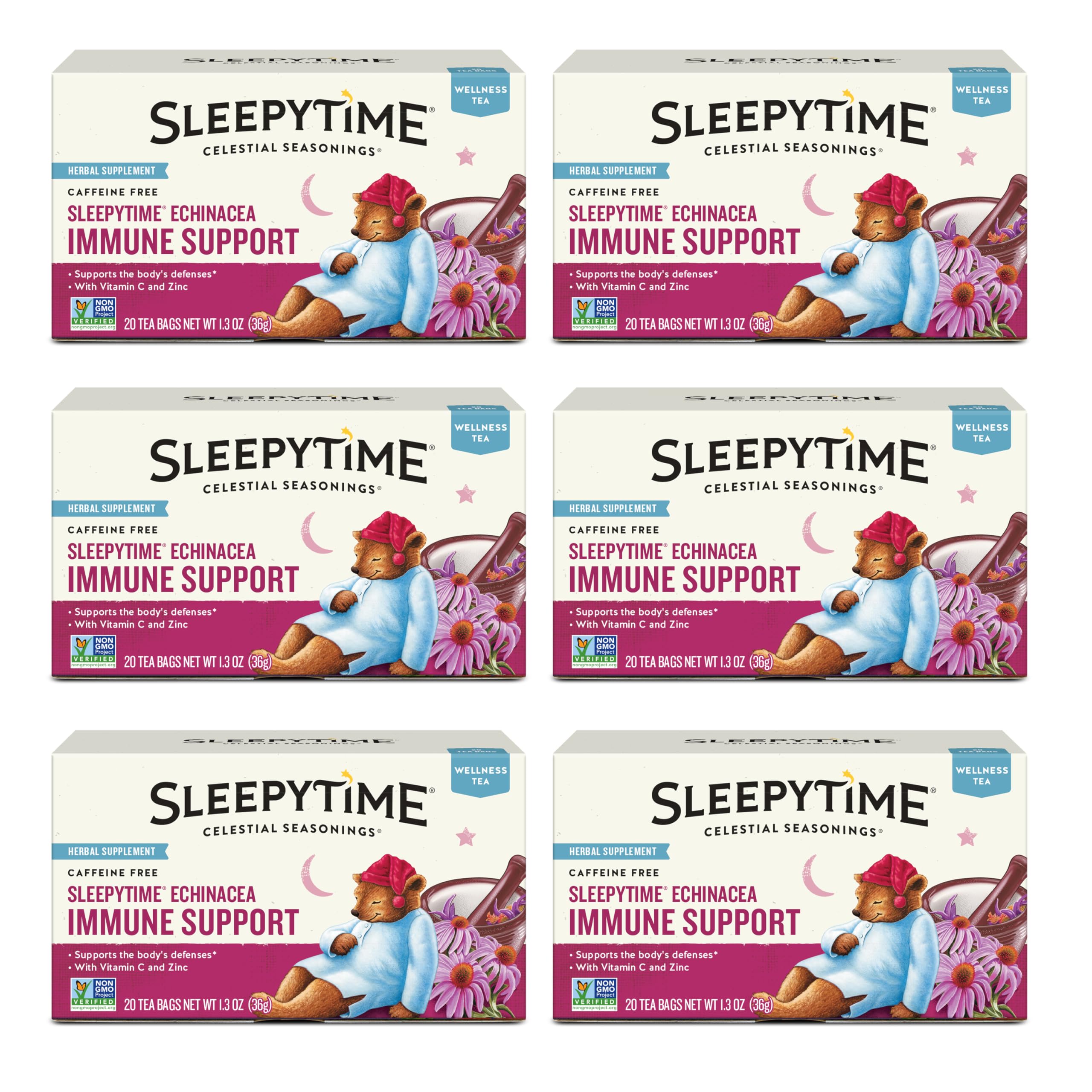Celestial Seasonings Echinacea Wellness Tea Bags 20 bag
