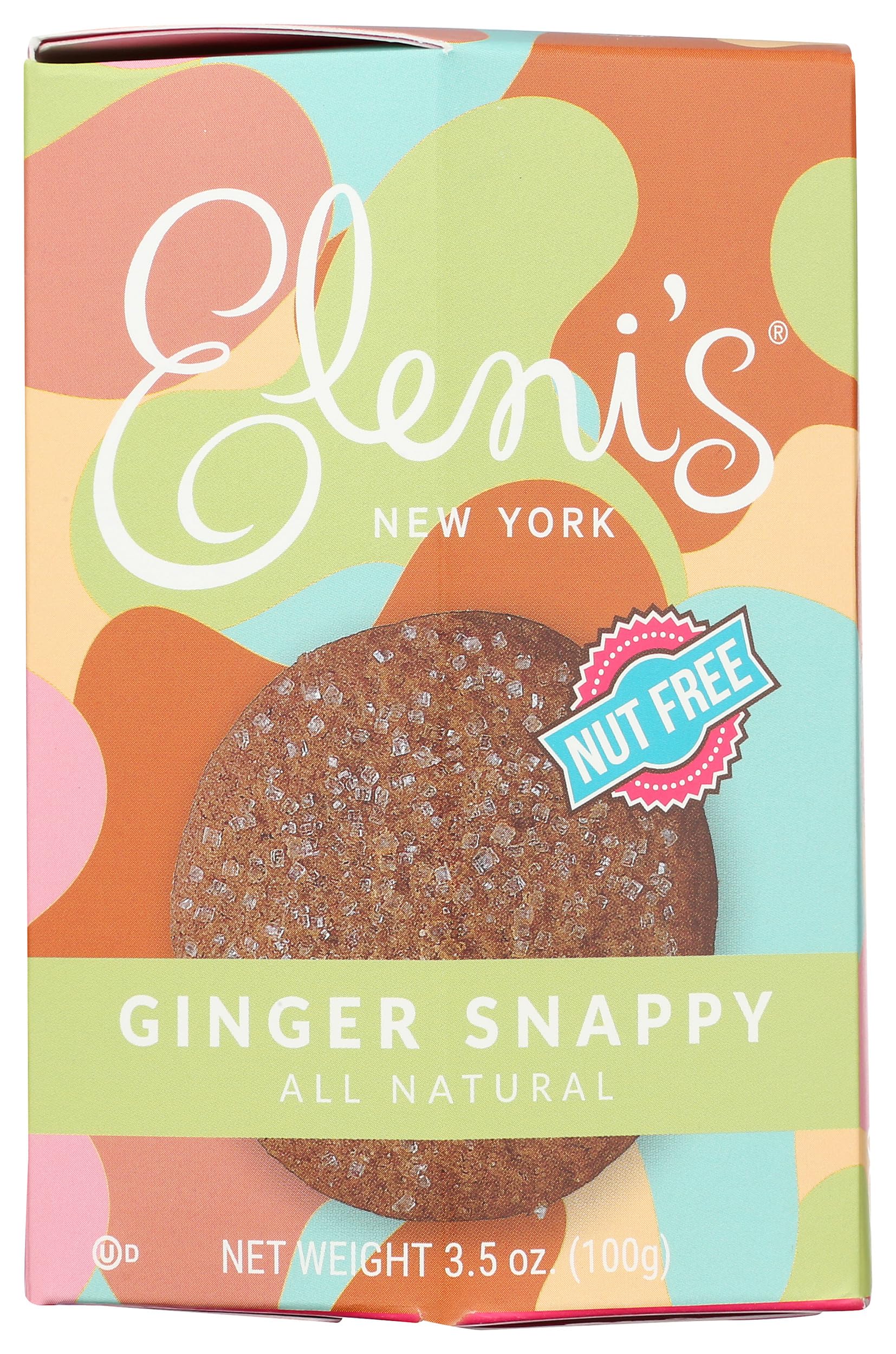ELENIS COOKIES (Pack of 12) Elenis Cookies Ginger Snappy Cookie Box 3.5 Oz