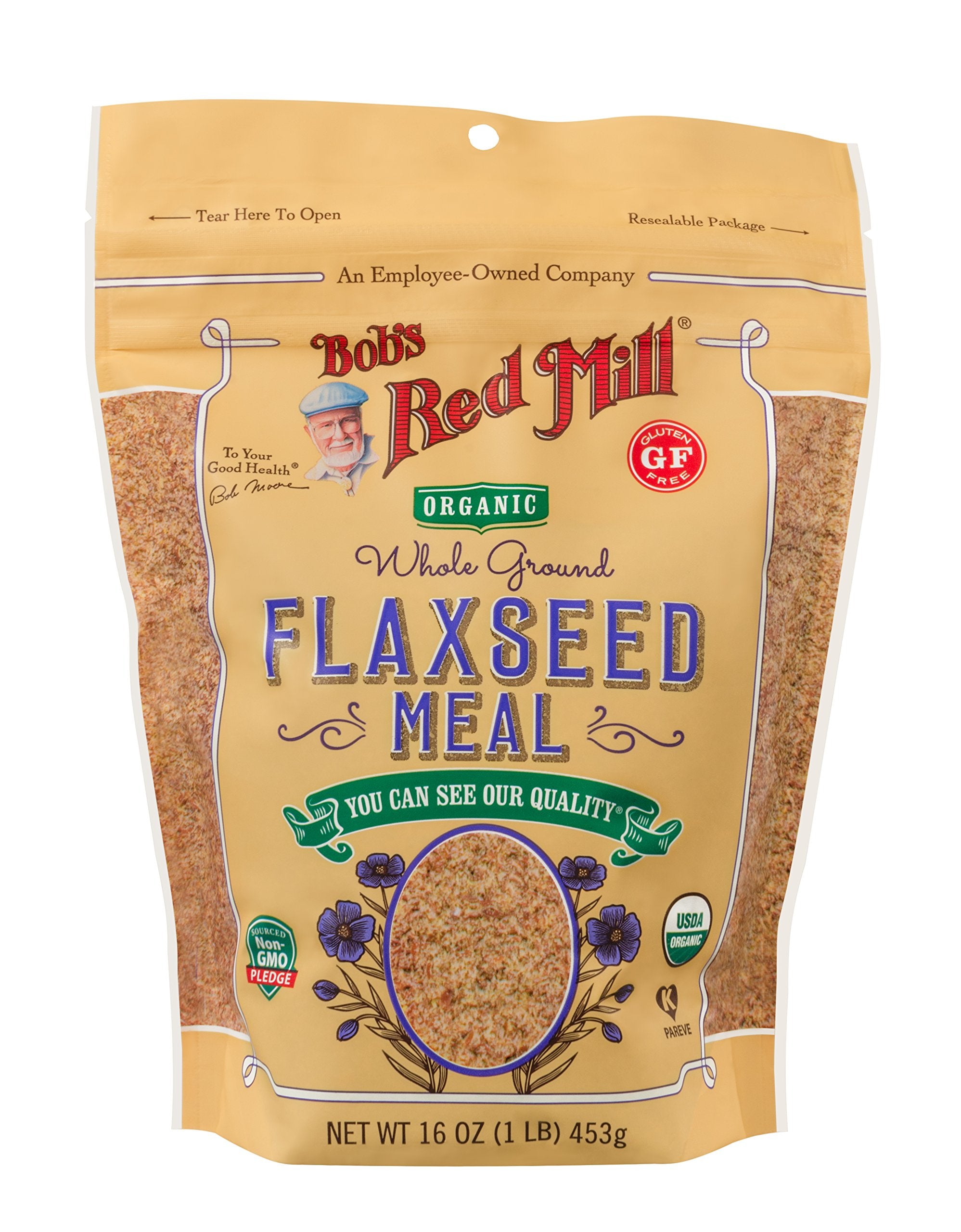 BOBS RED MILL (Pack of 12) Bob's Red Mill Flaxseed Meal Ground Baking Seeds 16 Oz