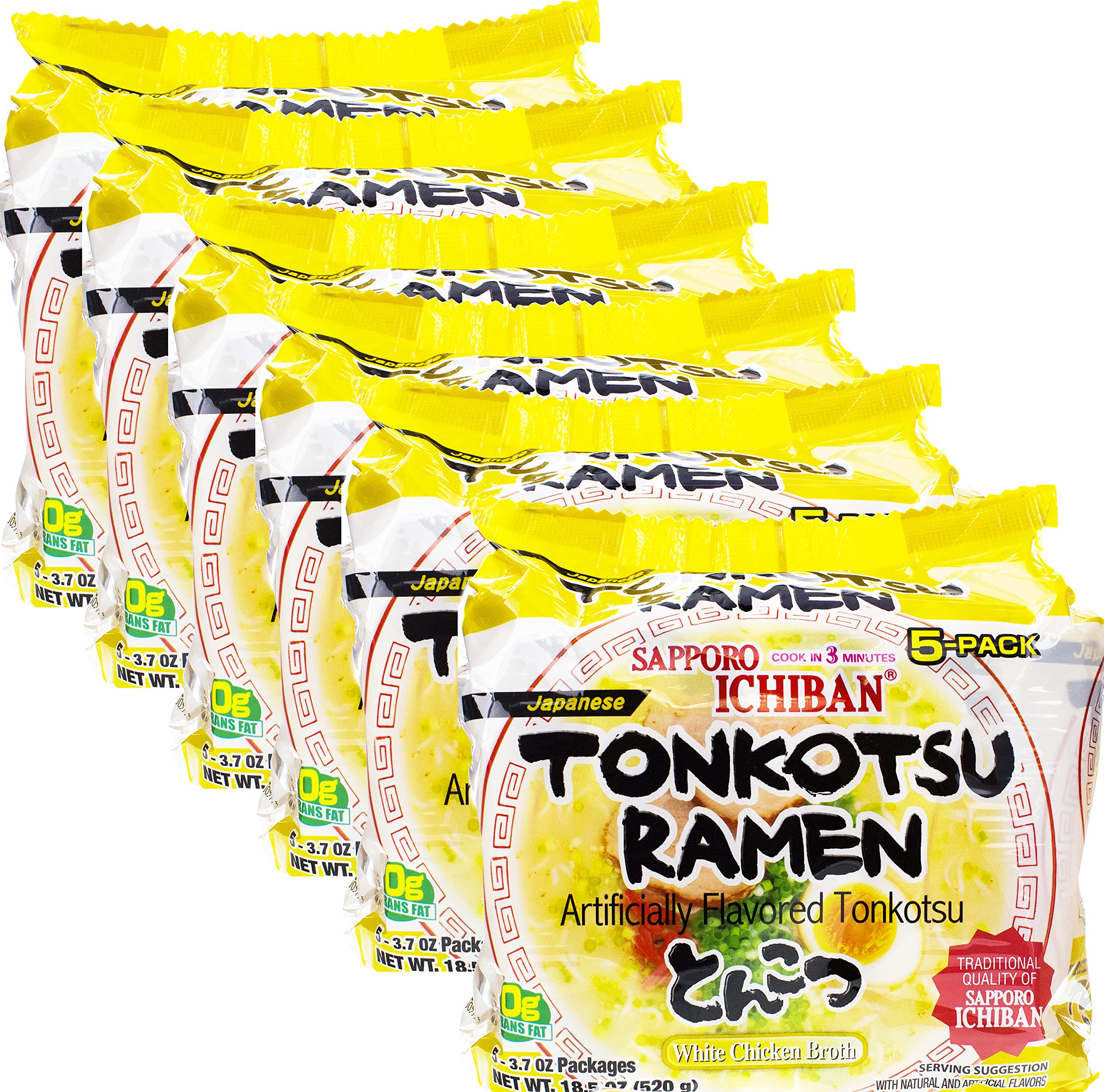 Sapporo Ichiban Ichi Tonkotsu Ramen Noodle Soup 5 Pack