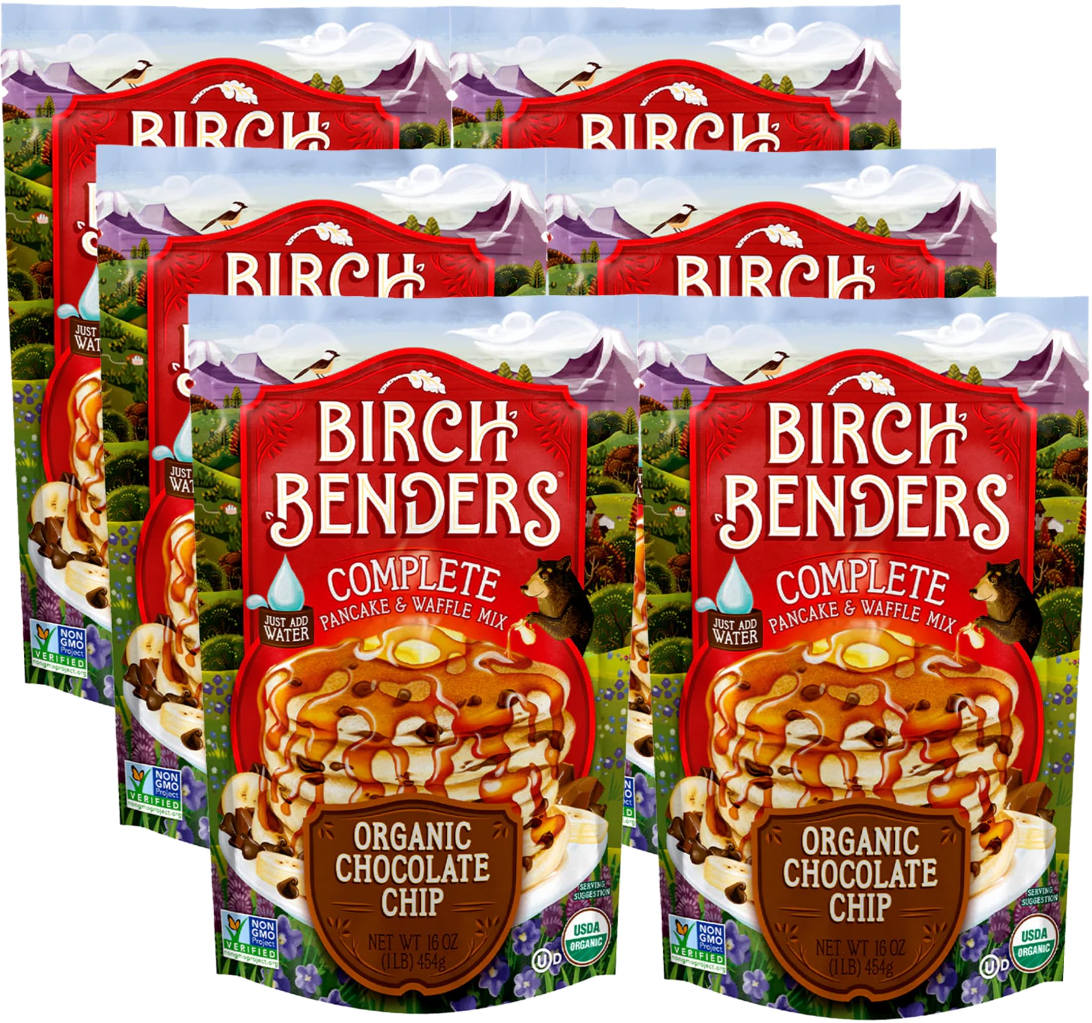 Birch Benders Chocolate Chip Pancake Mix Add Water