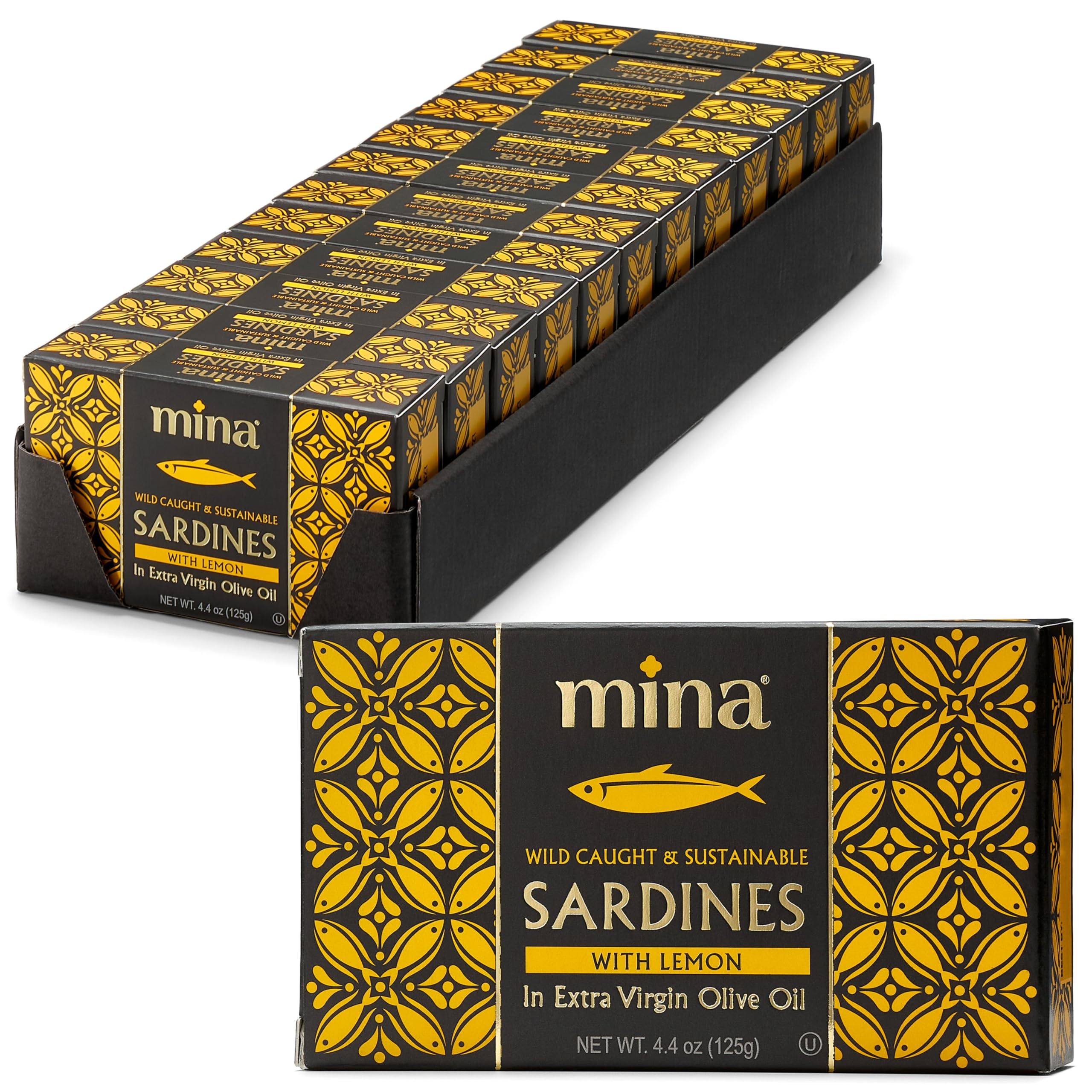 Mina Sardines in VG Olive Oil with Lemon Natural Moroccan Can