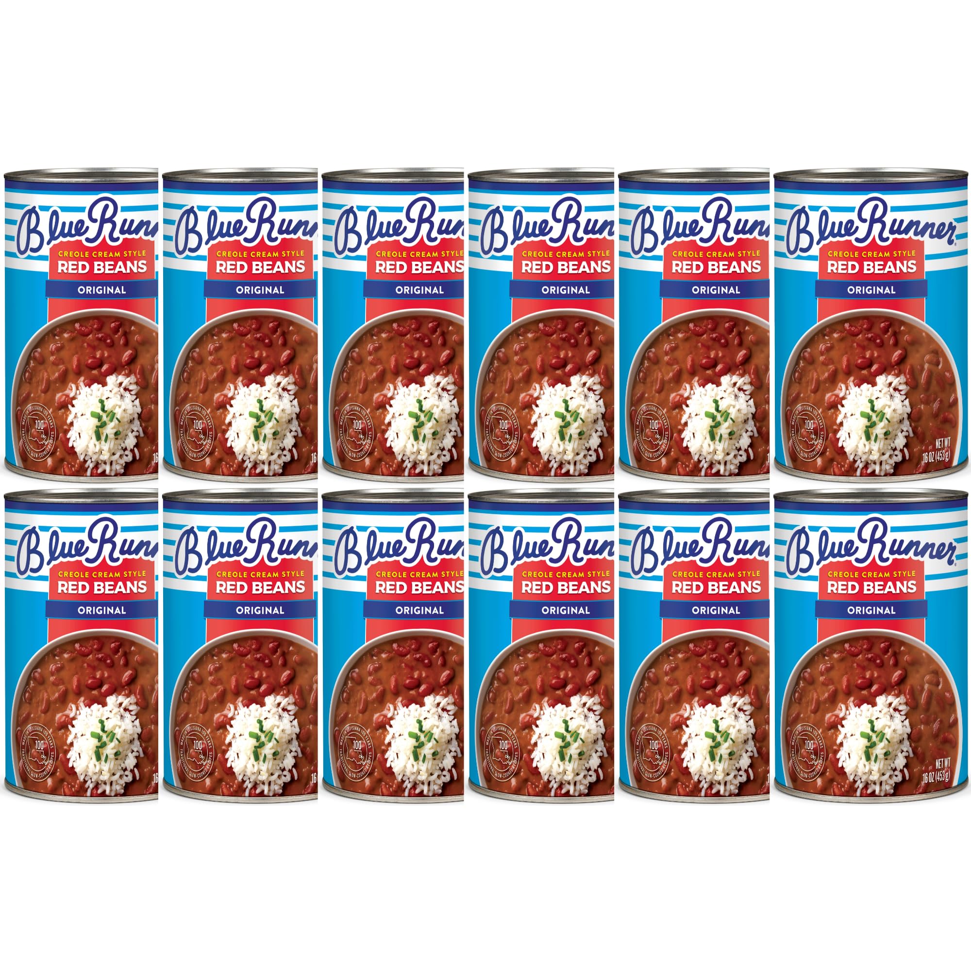 Blue Runner Bean Red Cream Style Canned Beans