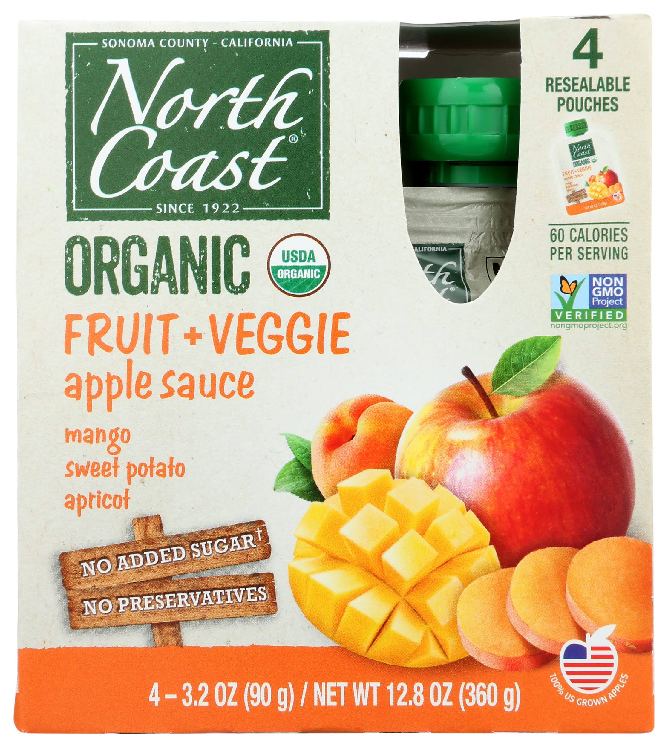 North Coast Applesauce Sweet Potato Mango And Apricot