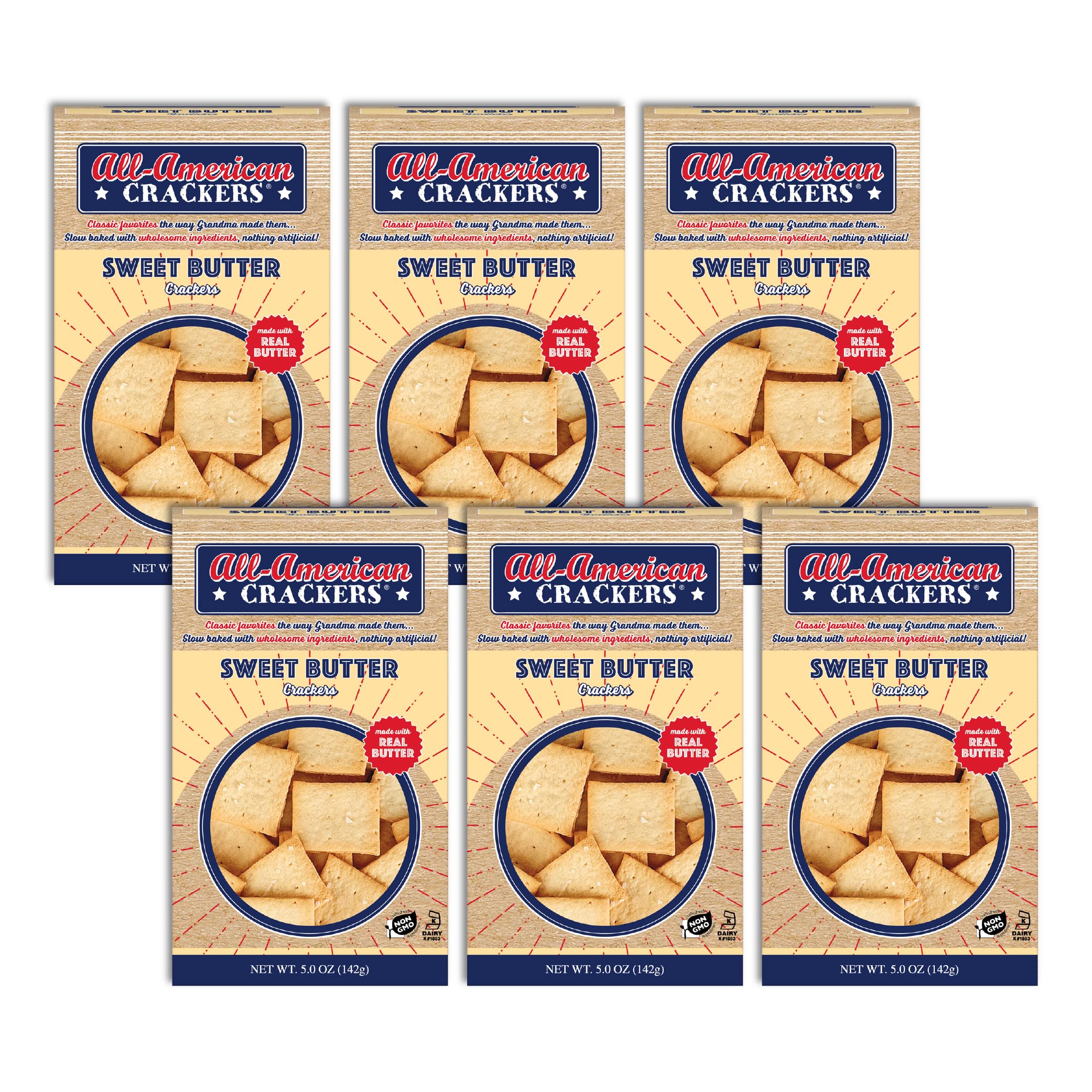 All American Partners All American Cracker Sweet Butter Snack Crackers