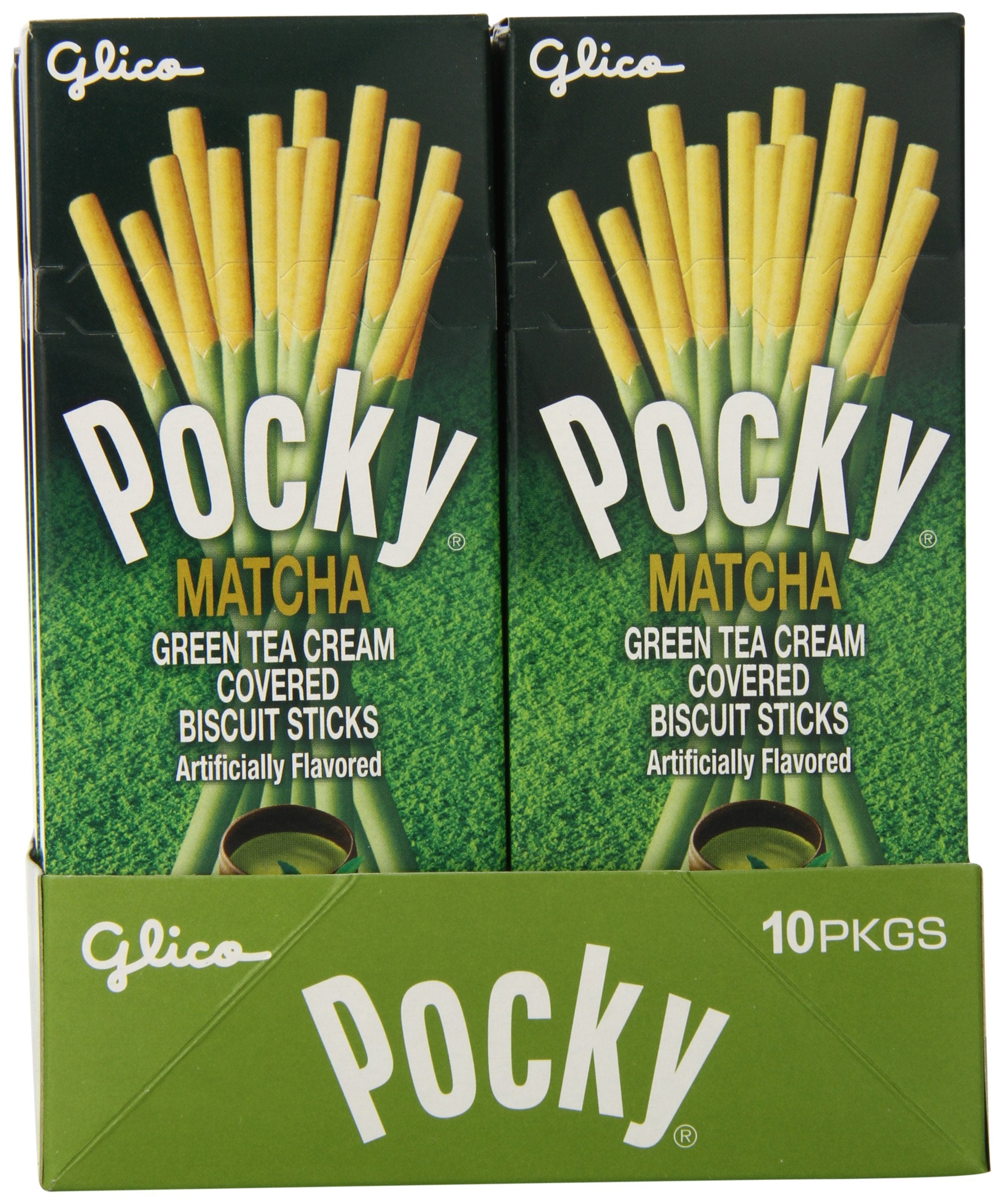 Glico Pocky Matcha Green Tea Cookie Snack