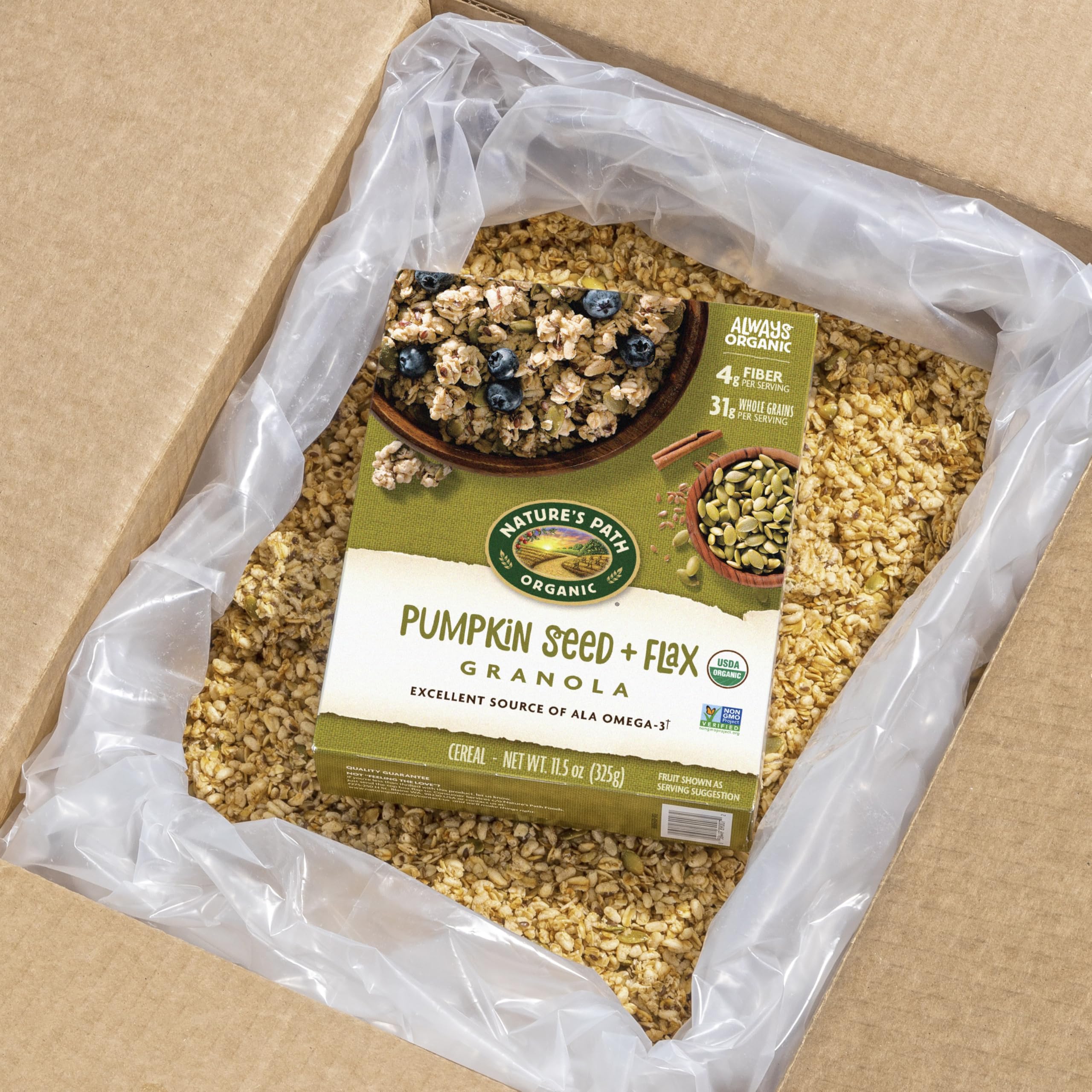Nature's Path Organic Pumpkin Seed + Flax Granola, , Non-GMO