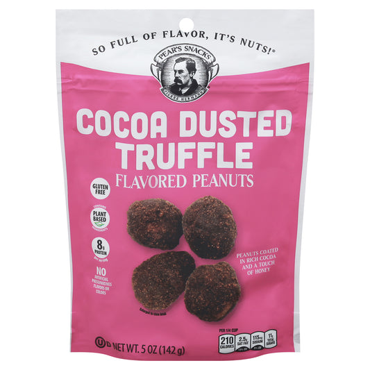 Pears Snacks Peanuts Cocoa Dusted Truffle 5 Oz (Pack Of 6)