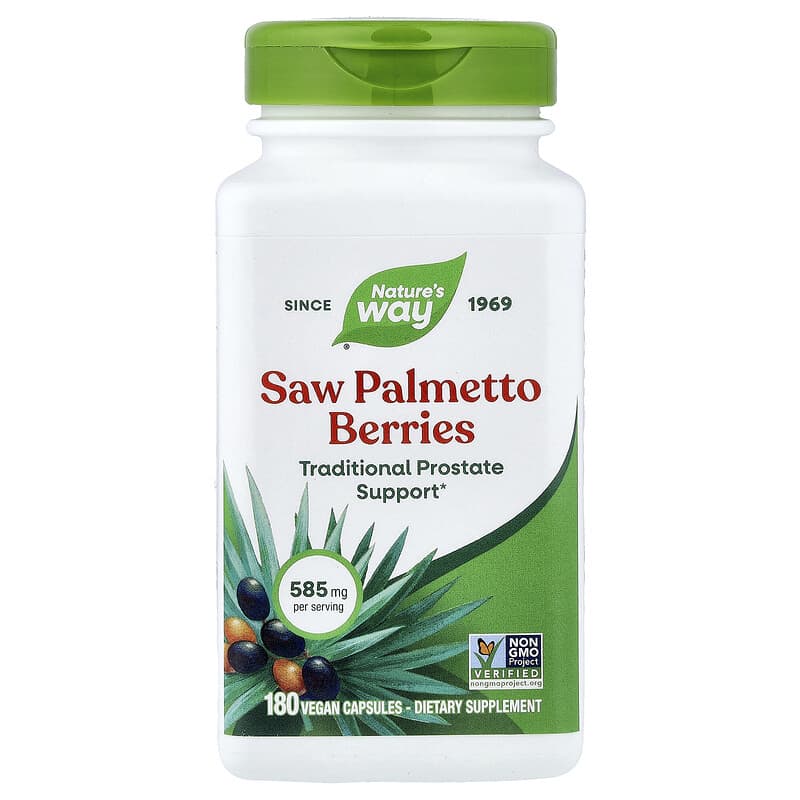 Nature's Way Saw Palmetto Berries 100 Vegetable Capsule