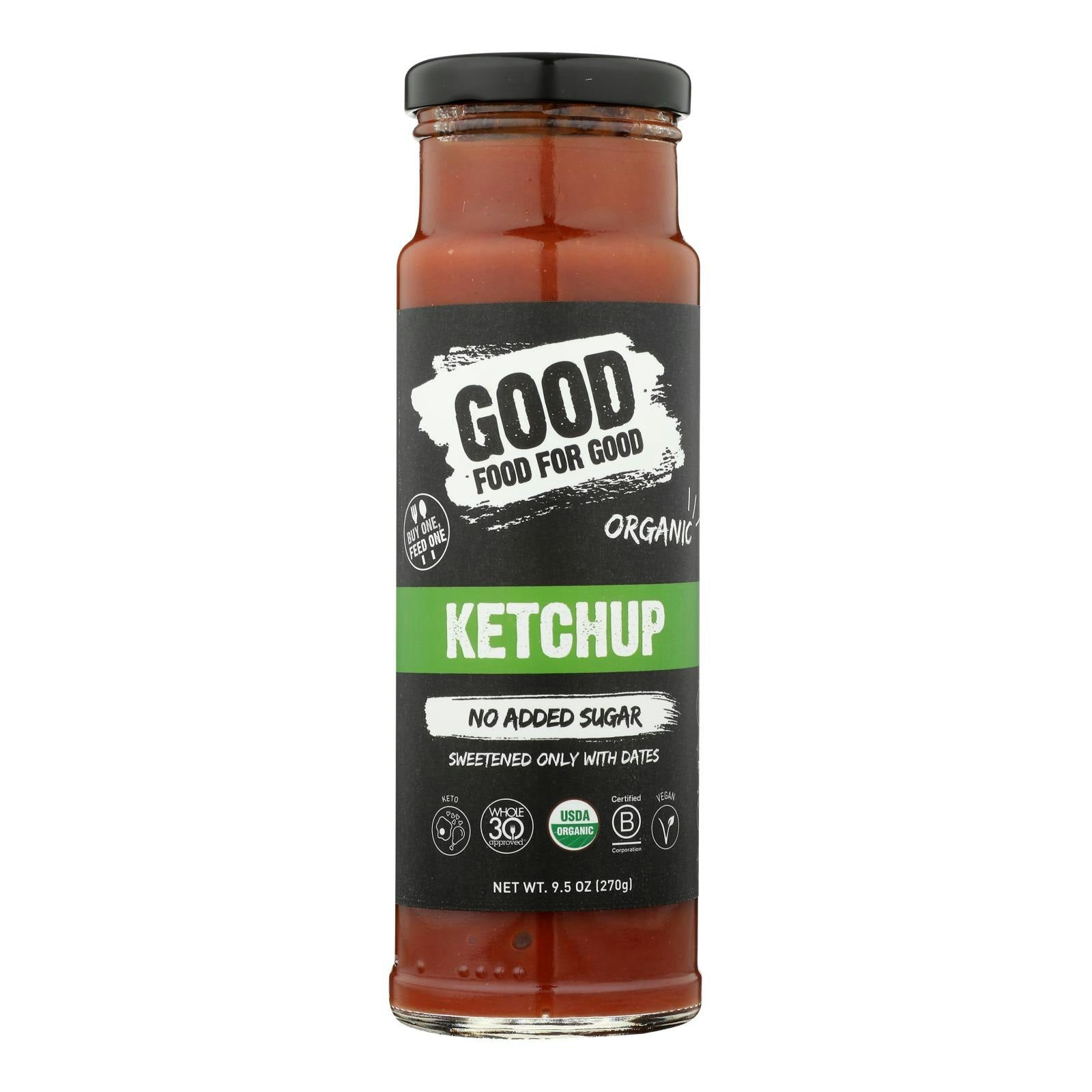Good Food For Good - Ketchup Classic Organic 9.5 oz (Pack of 6)