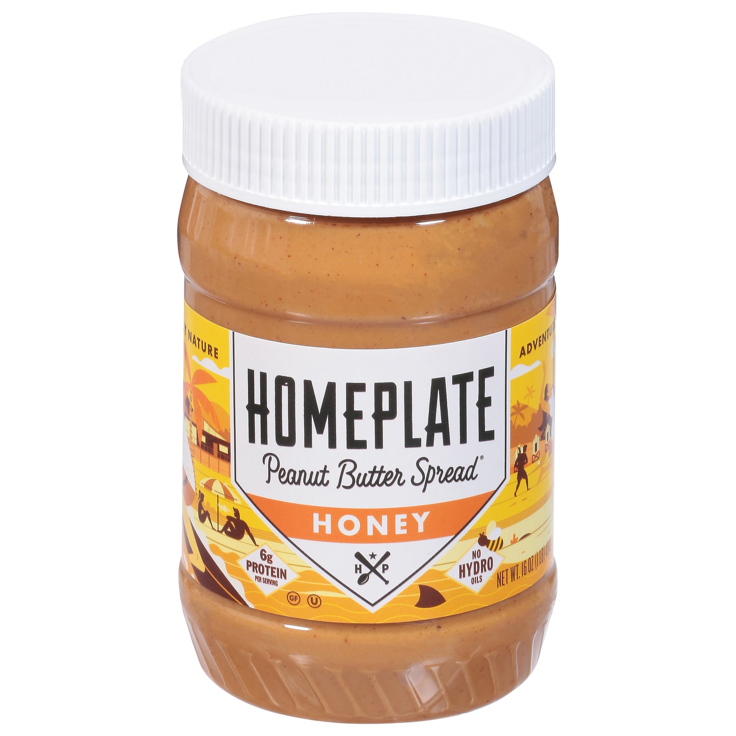 Home Plate Peanut Butter Honey 16 oz (Pack Of 6)