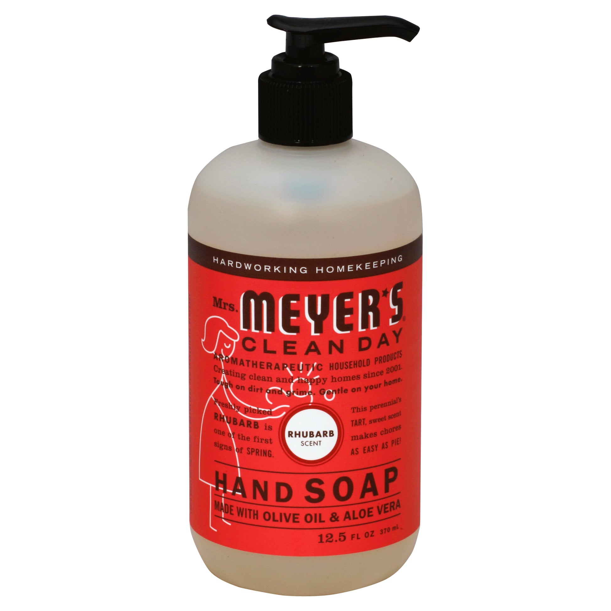 Mrs Meyers Clean Day Soap Hand Liquid Rhubarb 12.5 oz (Pack Of 3)