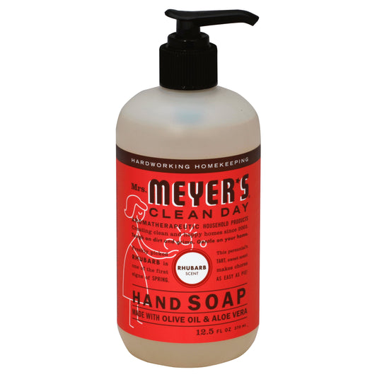 Mrs Meyers Clean Day Soap Hand Liquid Rhubarb 12.5 oz (Pack Of 3)