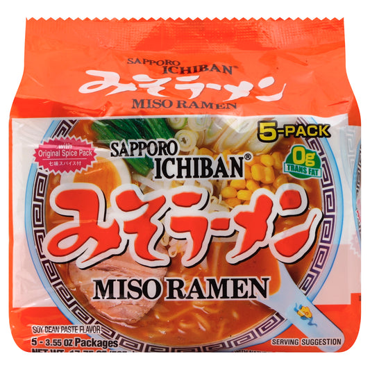 Sapporo Ramen Miso 17.5 oz (Pack Of 6)