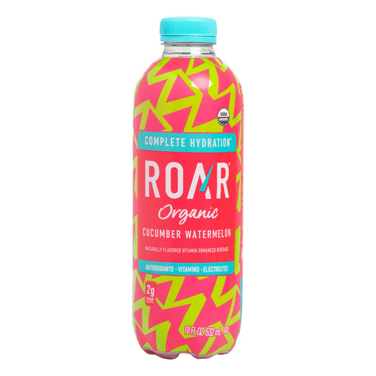 Roar Beverages Cucumber Watermelon Organic 18 FO (Pack Of 12)