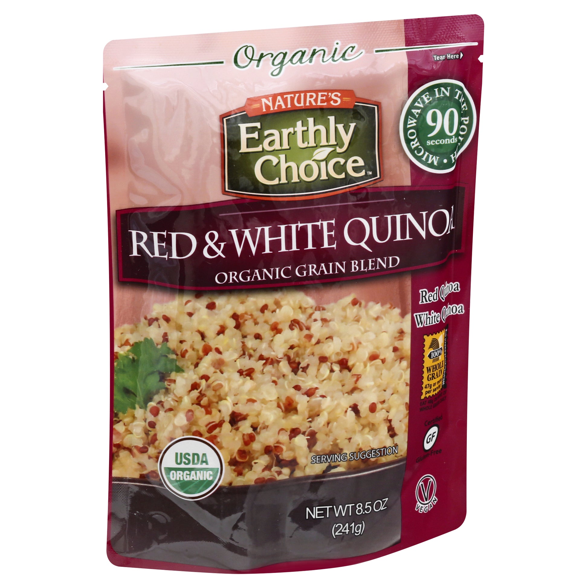 Natures Earthly Choice Grain Microwave Red Wh Quinoa O 8.5 oz (Pack Of 6)