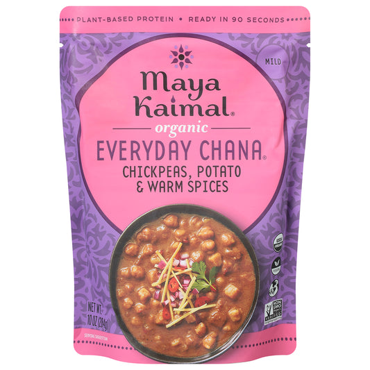 Maya Kaimal Chana Chickpeas Potato & Warm spices 10 Oz (Pack Of 6)