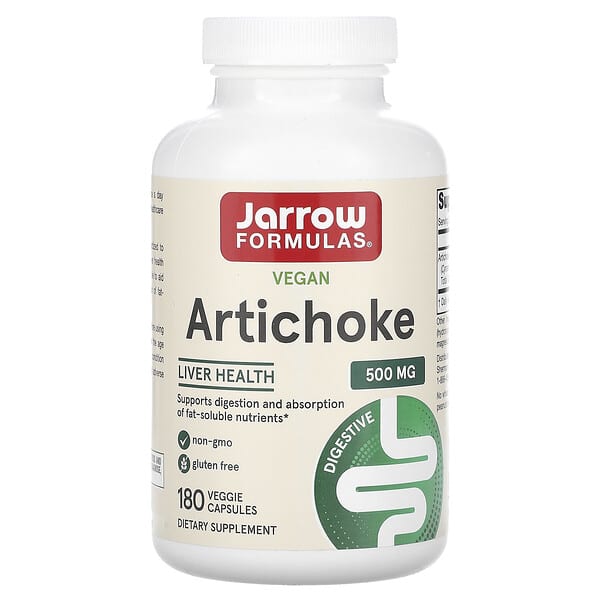 Jarrow Formulas Liver Artichoke 180 Vegetarian Capsules