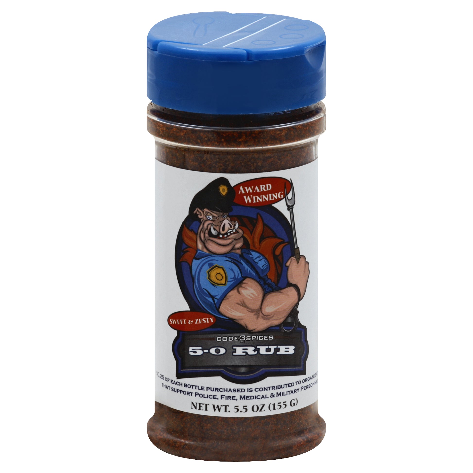 Code 3 Spices Rub 5-0 5.5 oz (Pack Of 6)