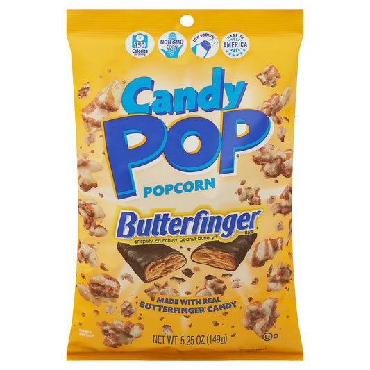 Cookie Pop Popcorn Butterfinger 5.25 oz (Pack Of 12)