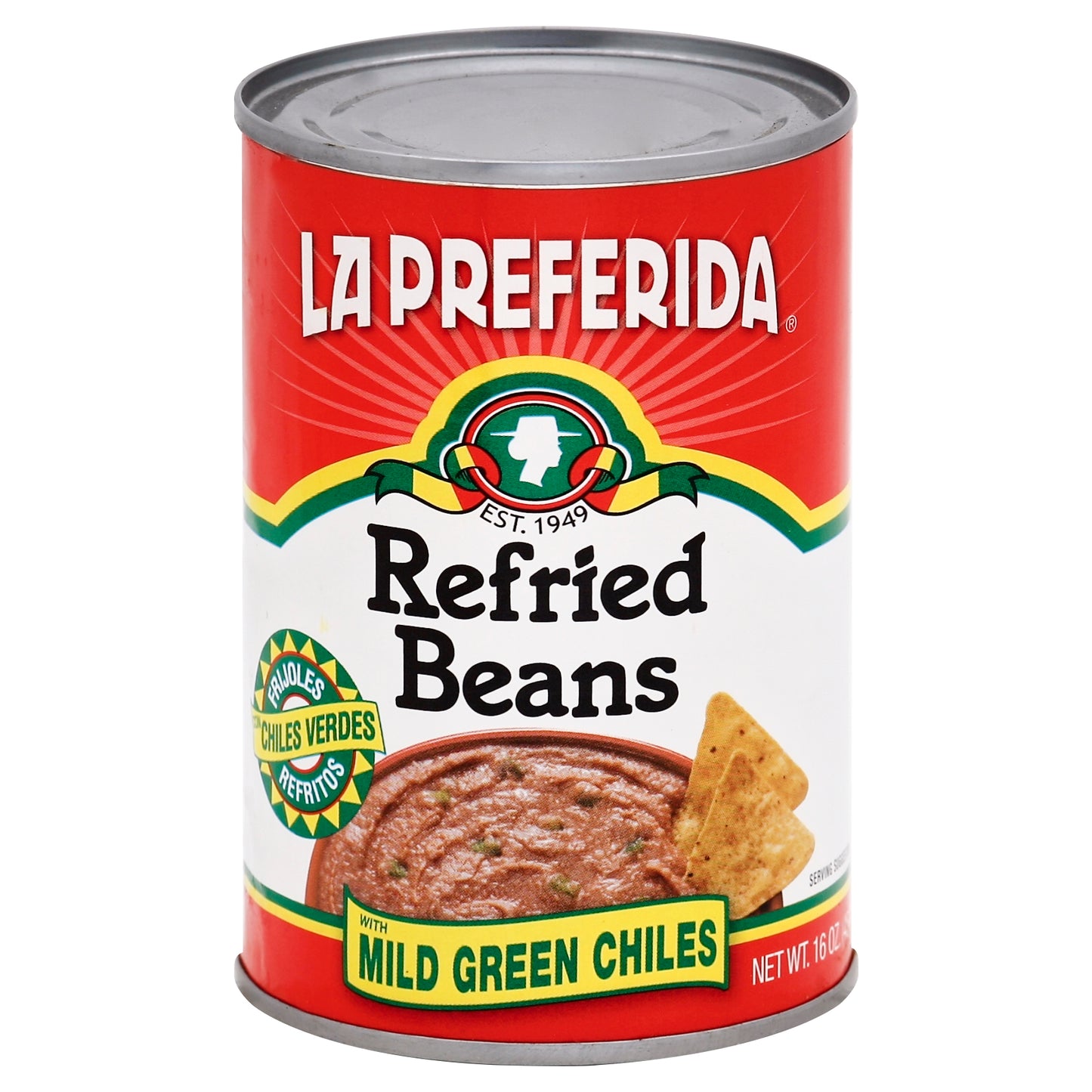 La Preferida Bean Refried Grain Chilies 16 oz (Pack Of 12)