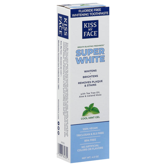 Kiss My Face Tthpaste Gel Whitening 4.5 oz (Pack Of 3)