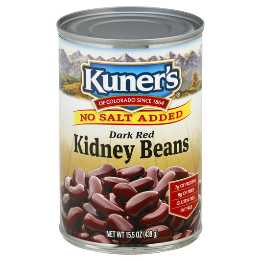 Kuners Bean Kidney Red No Salt 15 oz (Pack of 12)