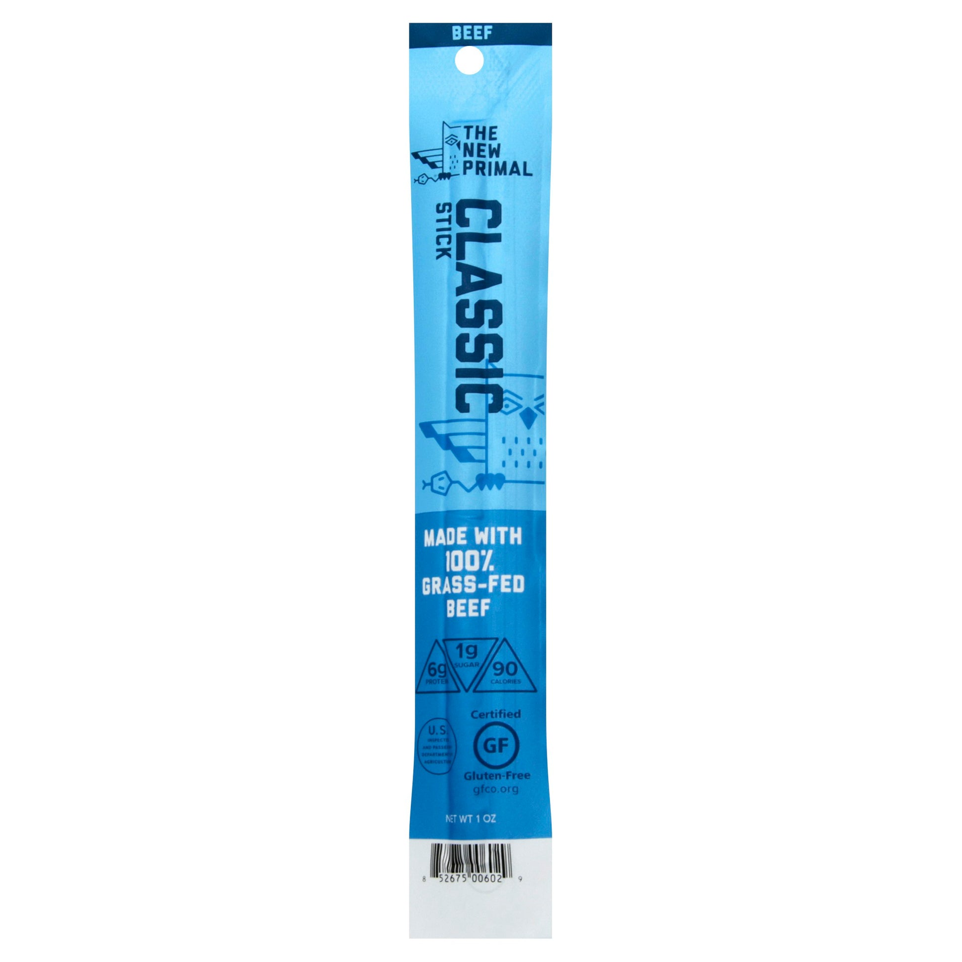 The New Primal Stick Beef Classic 1 oz (Pack of 20)