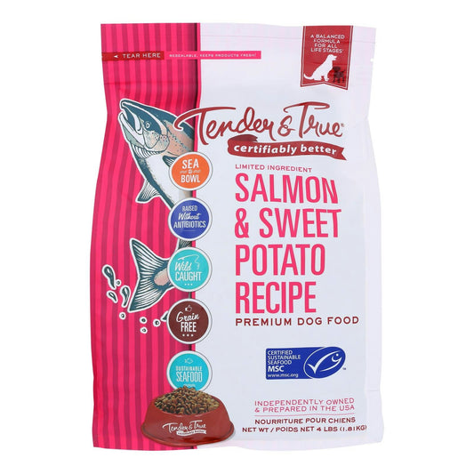 Tender & True - Dog Food Salmon Sweet Potato 4 lb (Pack of 6)