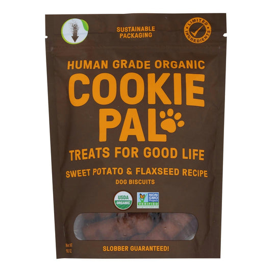 Cookie Pal - Dog Treat Sweet Potato Flaxseed 10 oz (Pack of 4)