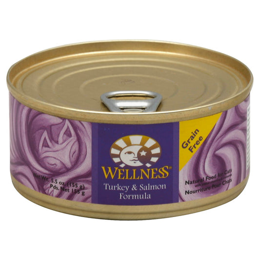 Wellness Cat Food Turkey & Salmon 5.5 Oz Pack of 24