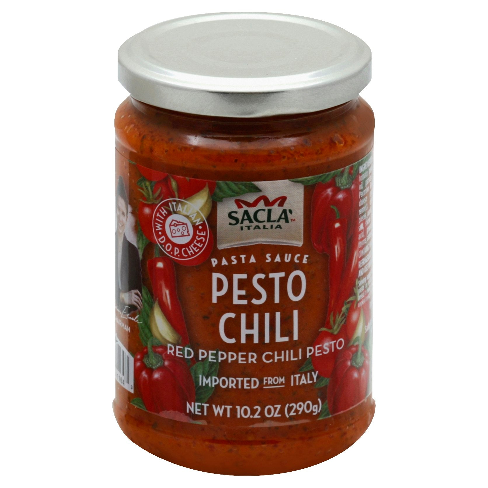 Sacla Sauce Pesto Chili 10.23 oz (Pack of 6)