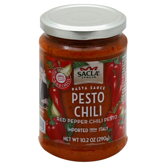 Sacla Sauce Pesto Chili 10.23 oz (Pack of 6)