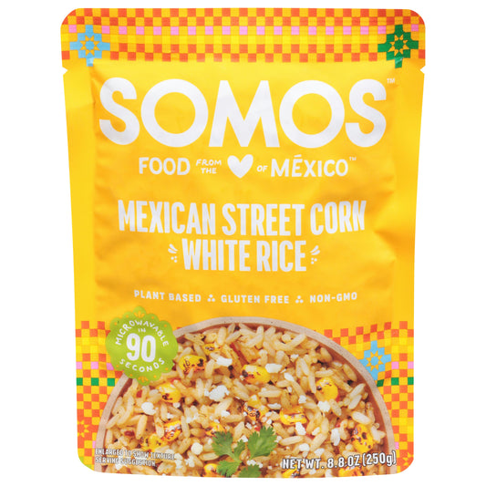 Somos Rice White Mex Street Corn 8.8 Oz (Pack of 6)