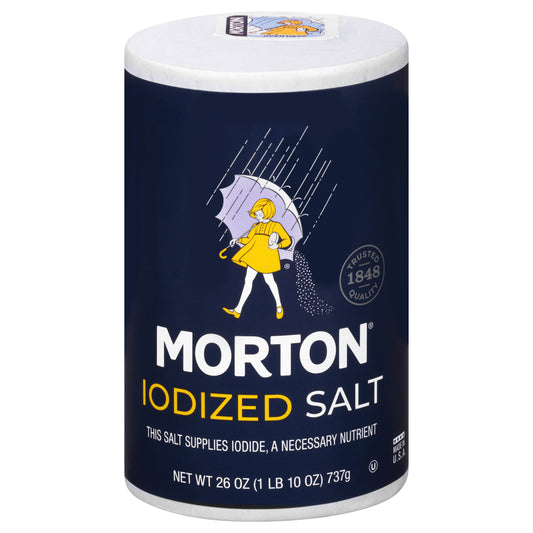 Mortons Salt Iodized 26 oz (Pack Of 24)